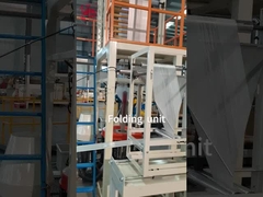 HDPE LDPE LLDPE Film Blow Machine Con Folding Unit